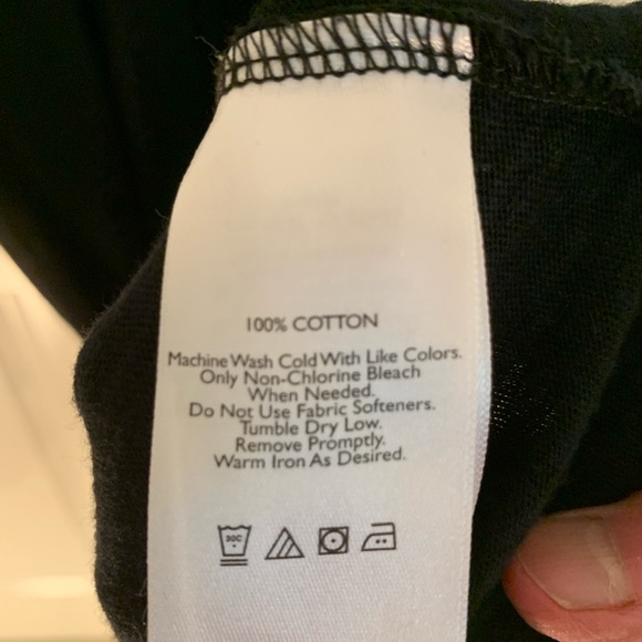 Women’s Large Eddie Bauer 100% Cotton, Black Maxi Dress w/Adjustable Waist Tie - Picture 14 of 15